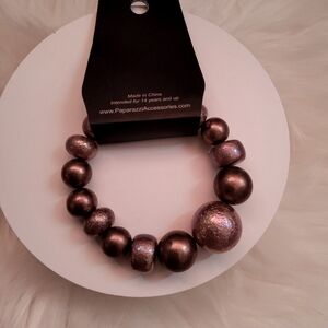 Elegant Brown Beaded Bracelet
